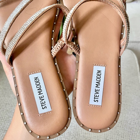 Steve Madden Rhinestone Sandals - Picture 6 of 7